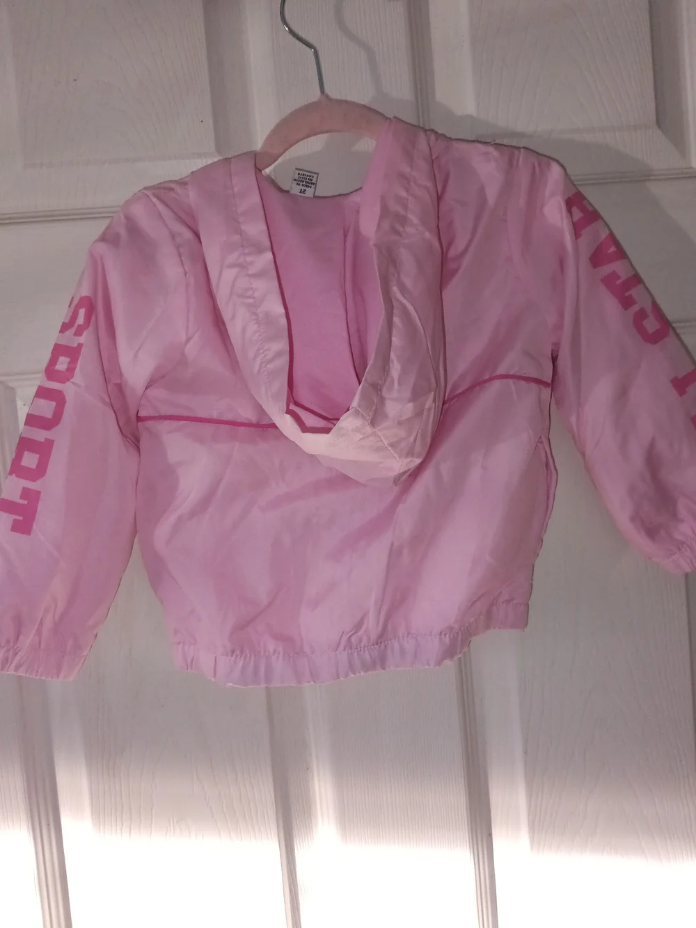 Body Glove Pink Hooded Girls Puffer Jacket with Butterfly Logo